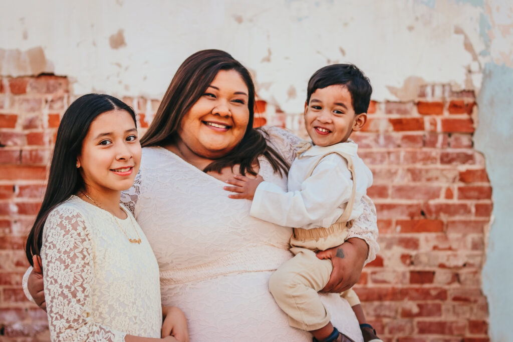 Sarah and kids